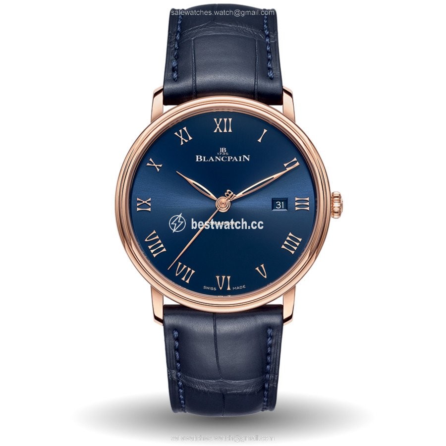 Blancpain Villeret Ultra-Slim Mens watch Unisex Automatic Rose gold 6651-3640-55B