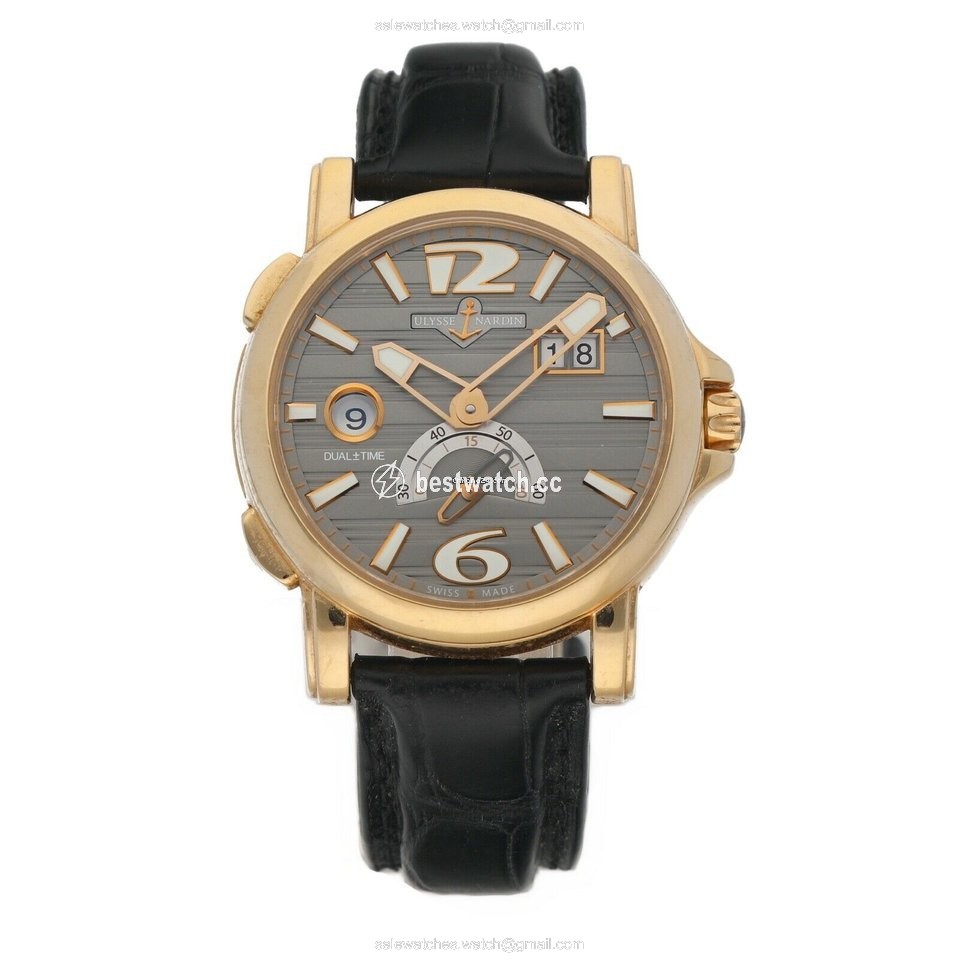 Ulysse Nardin Dual Time Mens watch Unisex Automatic Yellow gold 246-55