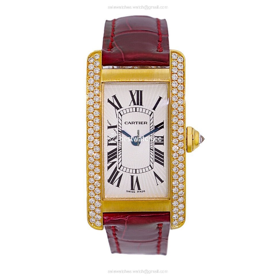 Cartier Tank Americaine Womens watch Quartz Yellow gold 2489 - WJTA0003