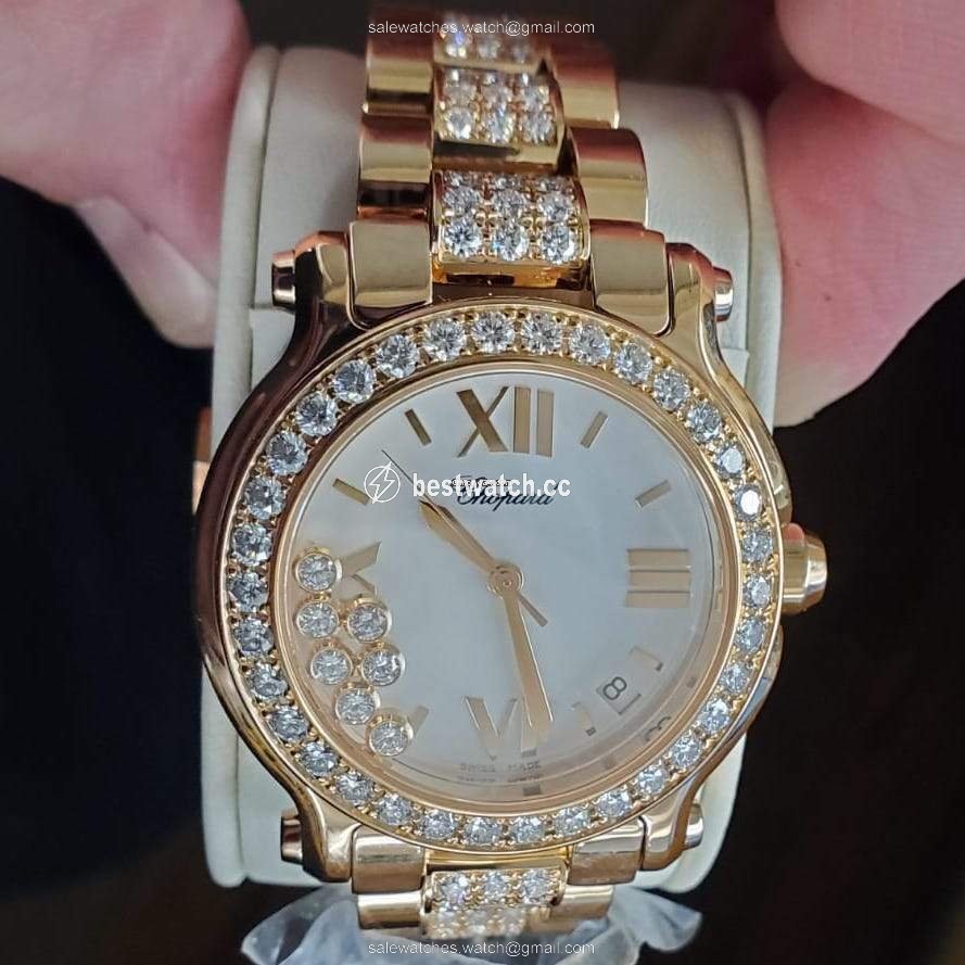 Chopard Happy Sport Womens watch Quartz Rose gold 277481-5003