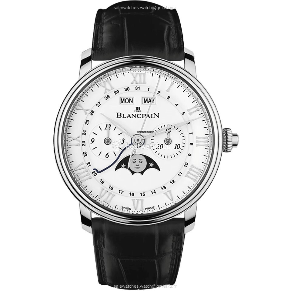 Blancpain Villeret Complete Calendar Mens watch Unisex Automatic Steel 6685-1127-55B