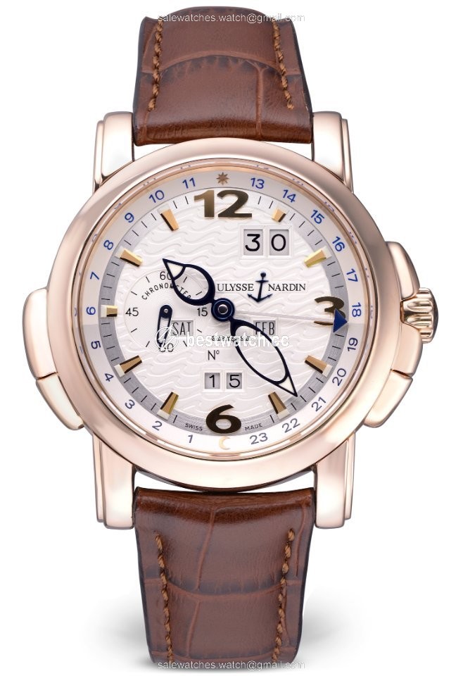 Ulysse Nardin GMT + - Perpetual Mens watch Unisex Automatic Rose gold 322-66 91