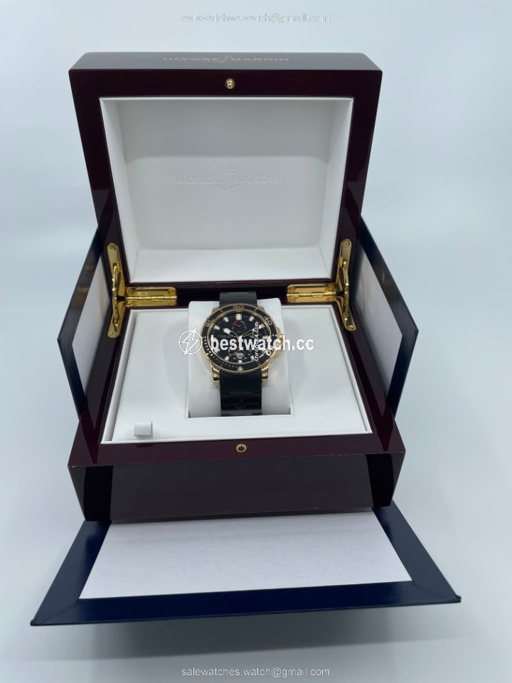 Ulysse Nardin Maxi Marine Diver Mens watch Unisex Automatic Rose gold 266-33-3C-922
