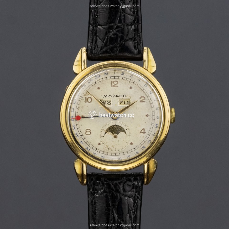 Movado Mens watch Unisex Manual winding Yellow gold R4920