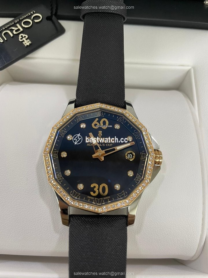 Corum Admirals Cup Legend 38 Mens watch Unisex Automatic Gold Steel 082.101.29 0F41 PN10