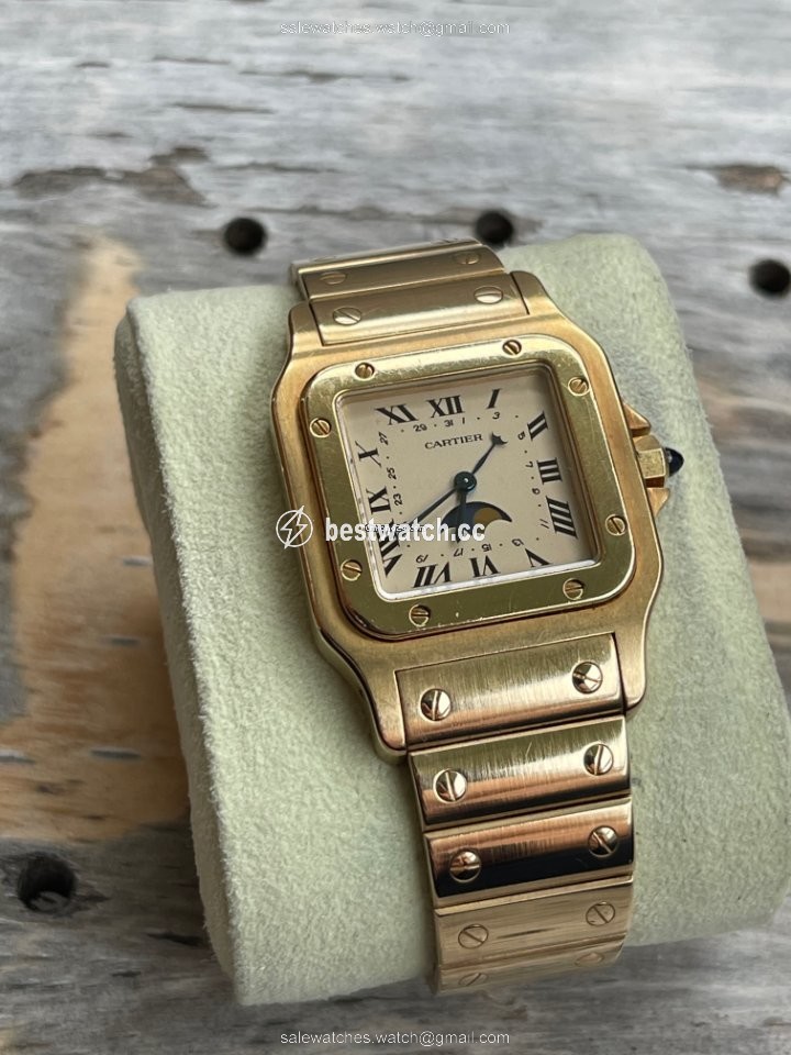 Cartier Santos Womens watch Quartz Yellow gold 819901