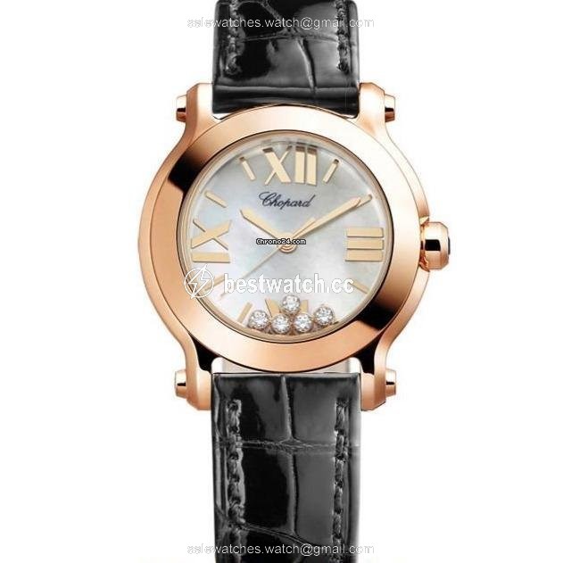 Chopard Happy Sport Womens watch Quartz Rose gold 274189-5001