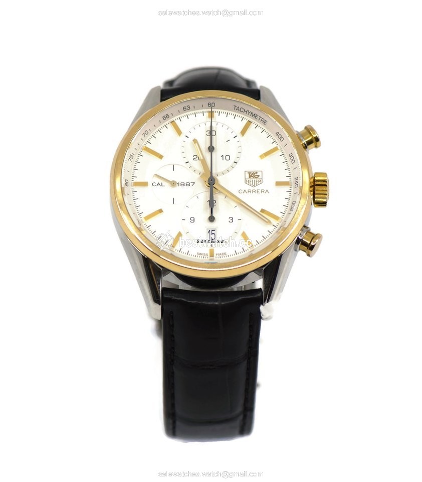 TAG Heuer Carrera Calibre 1887 Mens watch Unisex Automatic Gold Steel car2150.fc6266