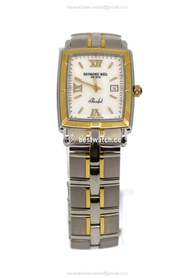 Raymond Weil Parsifal Mens watch Unisex Quartz Gold Steel 9340-STG-00307