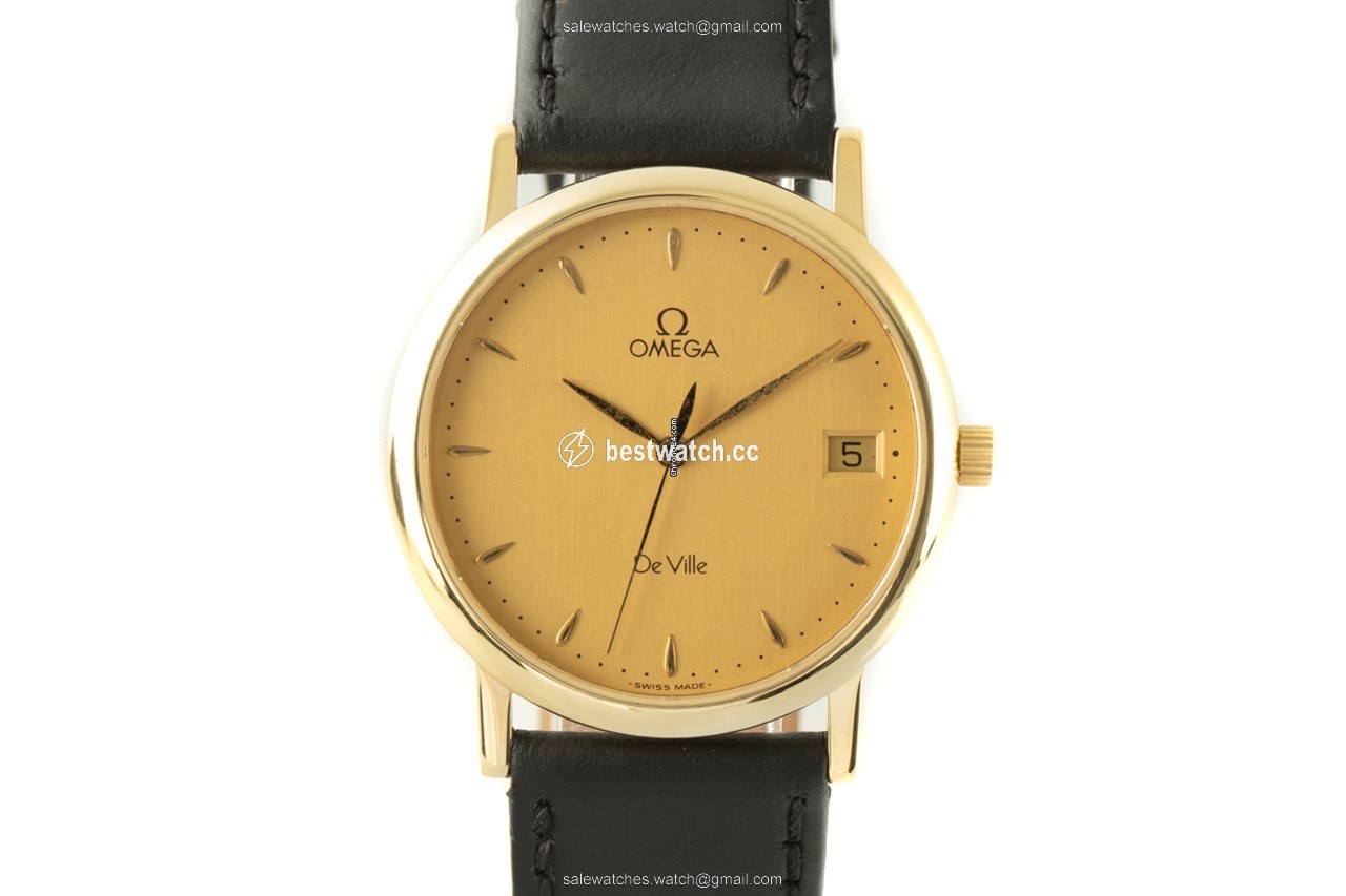 Omega De Ville Mens watch Unisex Quartz Yellow gold 196.2432