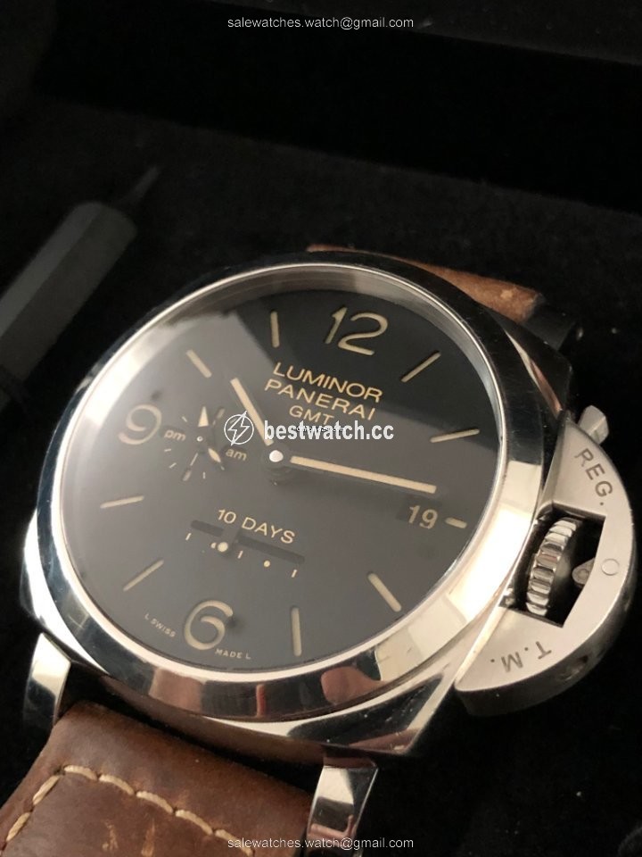 Panerai Luminor 1950 10 Days GMT Mens watch Unisex Automatic Steel PAM 00533