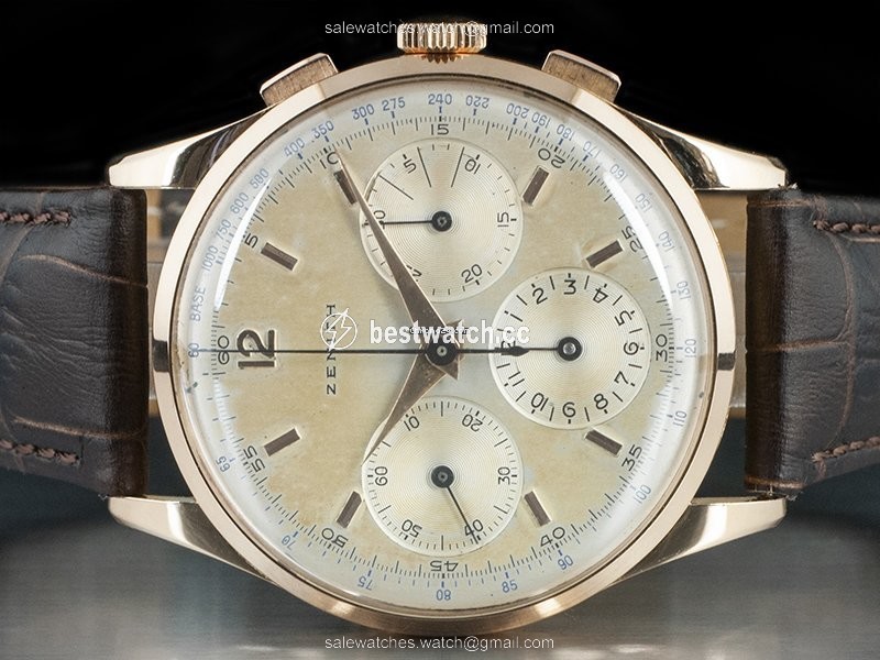 Zenith Mens watch Unisex Manual winding Rose gold 20528