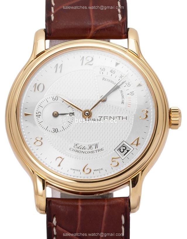 Zenith Elite Power Reserve Mens watch Unisex Manual winding Yellow gold 30.0240.655  01