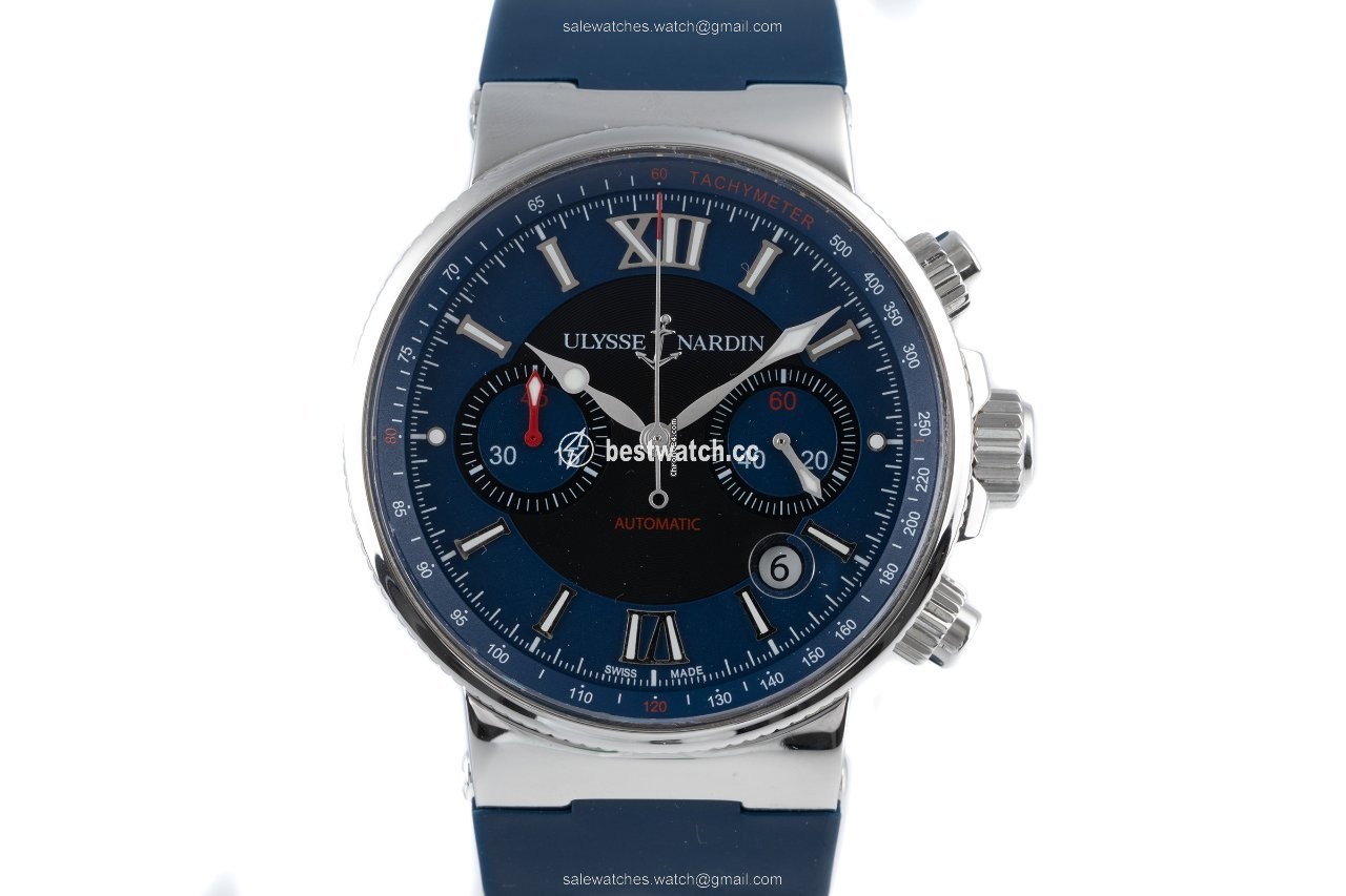 Ulysse Nardin Marine Chronograph Mens watch Unisex Automatic Steel 353-66