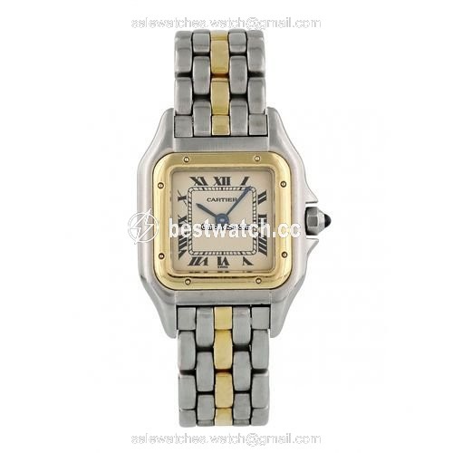 Cartier Panthere Womens watch Quartz Gold Steel 166921