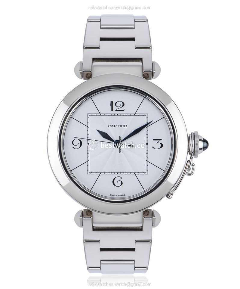 Cartier Pasha Mens watch Unisex Automatic White gold W30187M9