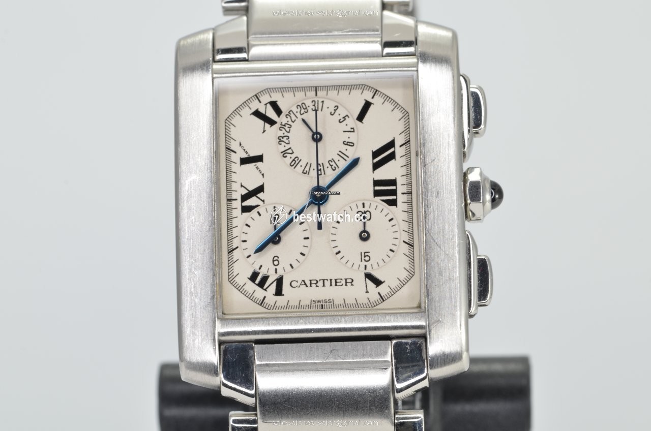 Cartier Tank Francaise Mens watch Unisex Quartz Steel 2303
