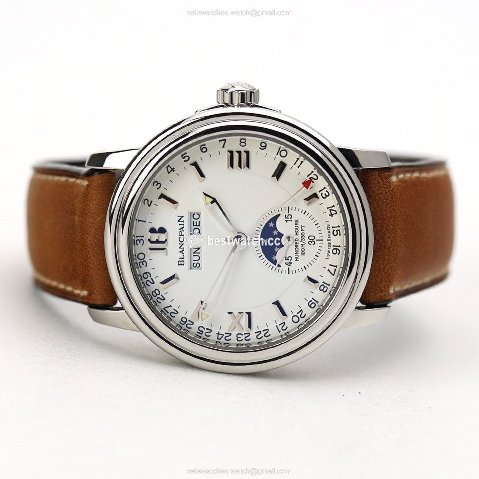Blancpain Leman Moonphase Steel 2763-1127a-53b