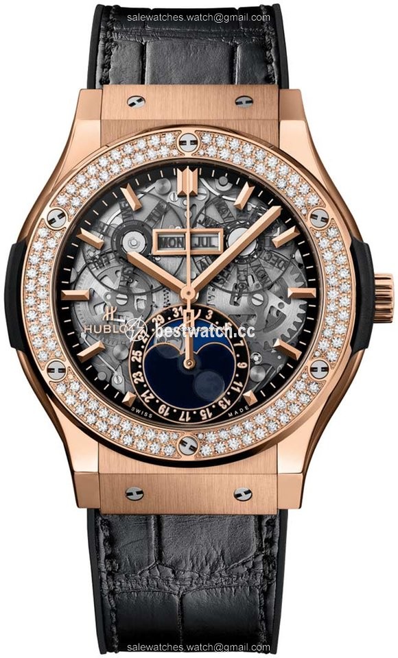 Hublot Classic Fusion Aerofusion Mens watch Unisex Automatic Rose gold 517.ox.0180.lr.1104