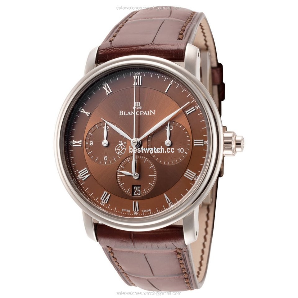 Blancpain Villeret Mens watch Unisex Automatic White gold 6185-1546-55B
