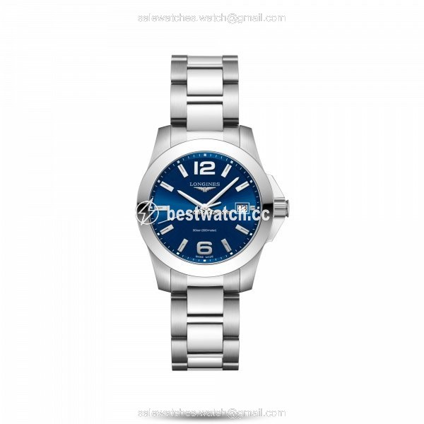 Longines Conquest Quartz Steel L3.377.4.96.6