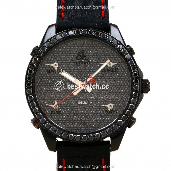 Jacob & Co. Five Time Zone Quartz Steel JC-130D
