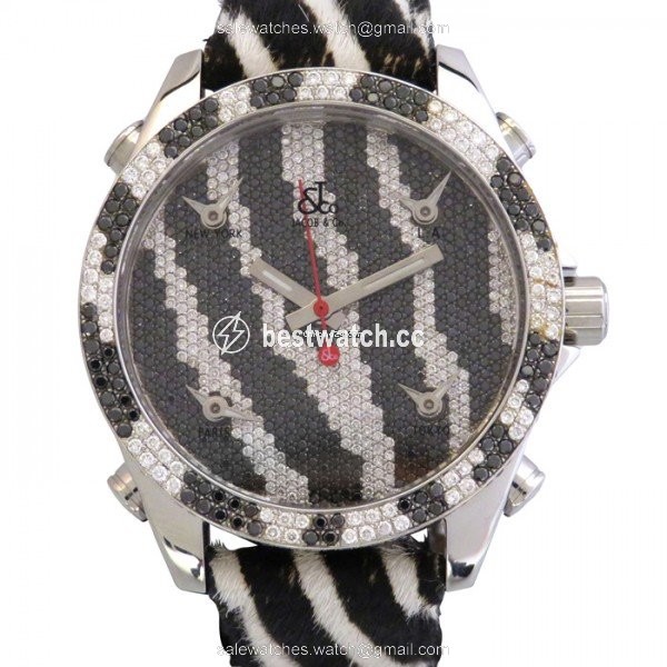 Jacob & Co. Five Time Zone Quartz Steel JC-M65D
