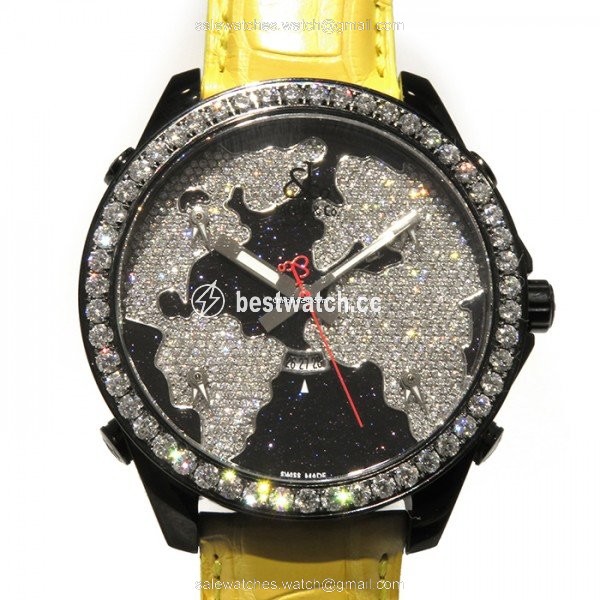 Jacob & Co. Five Time Zone Quartz Steel JC-47STBD