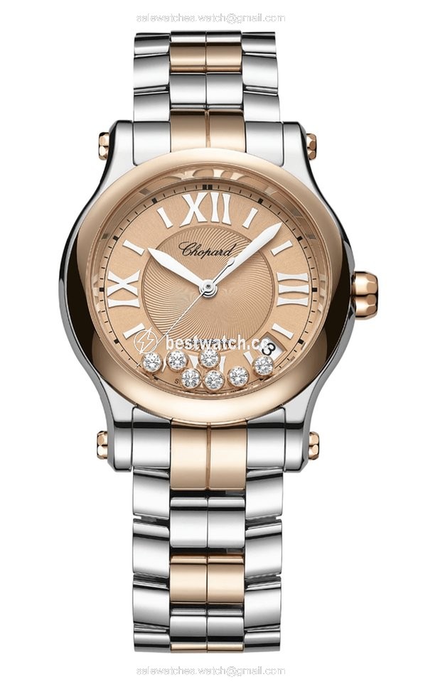 Chopard Happy Sport Womens watch Automatic Gold Steel 278559-6019
