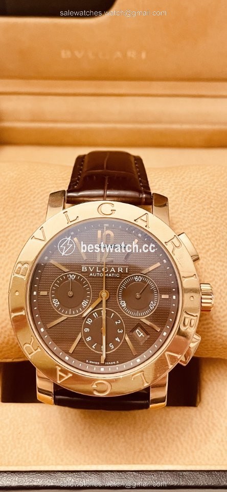 Bulgari Mens watch Unisex Automatic Rose gold 00381