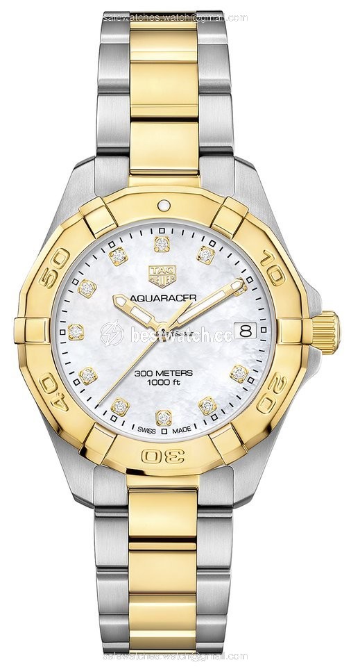 TAG Heuer Aquaracer Lady Womens watch Quartz Gold Steel WBD1322.BB0320