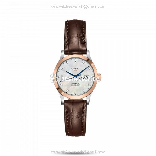 Longines Record Mens watch Unisex Automatic Gold Steel L2.321.5.87.2