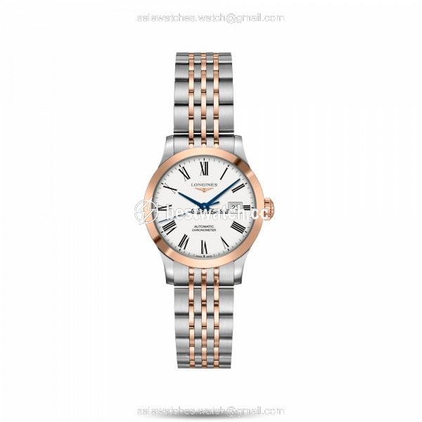 Longines Record Womens watch Automatic Gold Steel L2.321.5.11.7