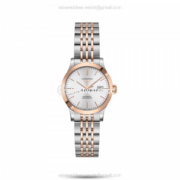Longines Record Womens watch Automatic Gold Steel L2.321.5.72.7