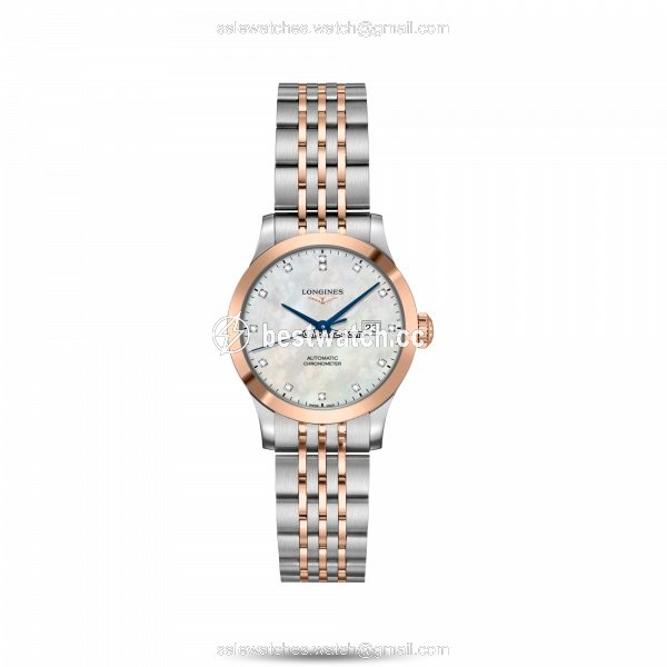 Longines Record Womens watch Automatic Gold Steel L2.321.5.87.7