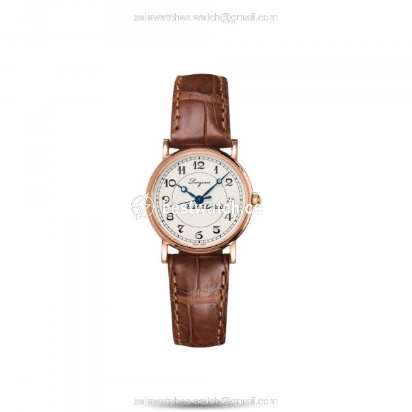Longines Presence Heritage Womens watch Automatic Rose gold L4.267.8.73.2