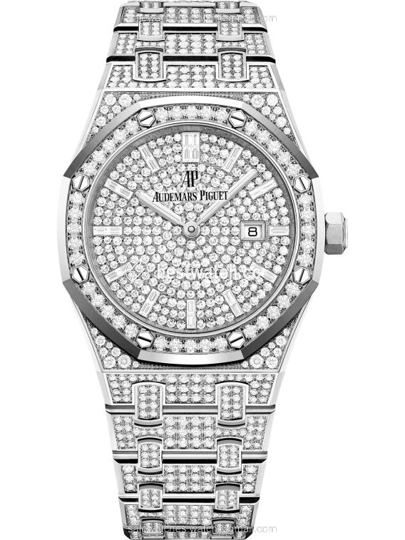 Audemars Piguet Royal Oak Lady Womens watch Quartz White gold 67652BC.ZZ.1265BC.01