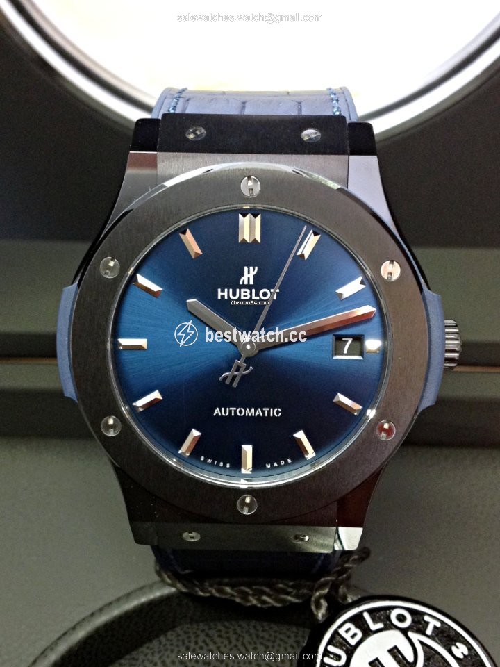 Hublot Classic Fusion Blue Mens watch Unisex Automatic Ceramic 511.CM.7170.LR