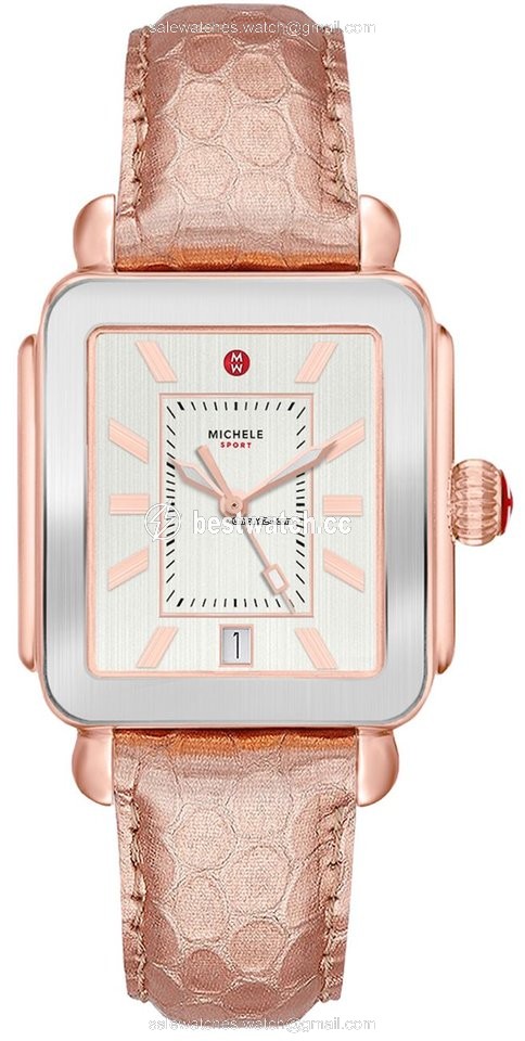 Michele Deco Womens watch Quartz Rose gold MWW06K000039