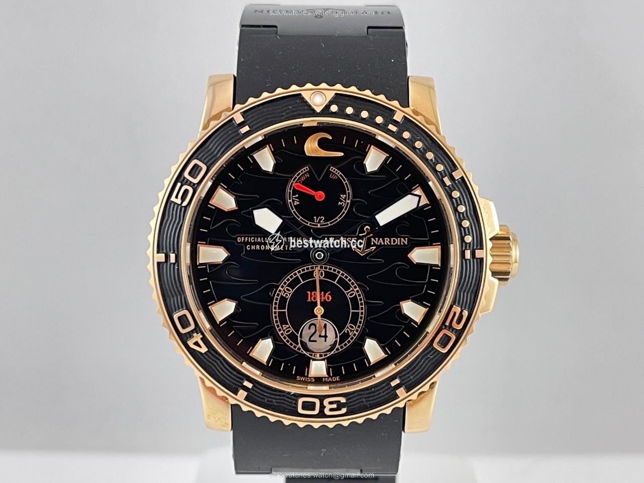 Ulysse Nardin Maxi Marine Diver Mens watch Unisex Automatic Rose gold 266-37