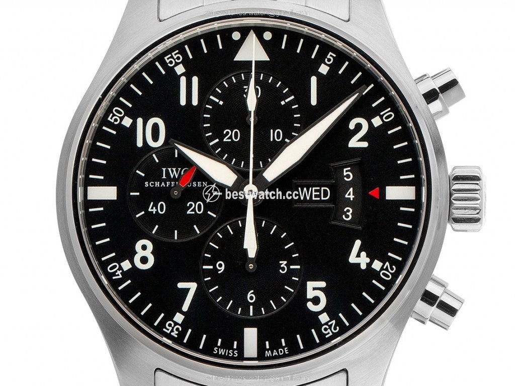 IWC Pilot Chronograph Mens watch Unisex Automatic Steel IW 377704