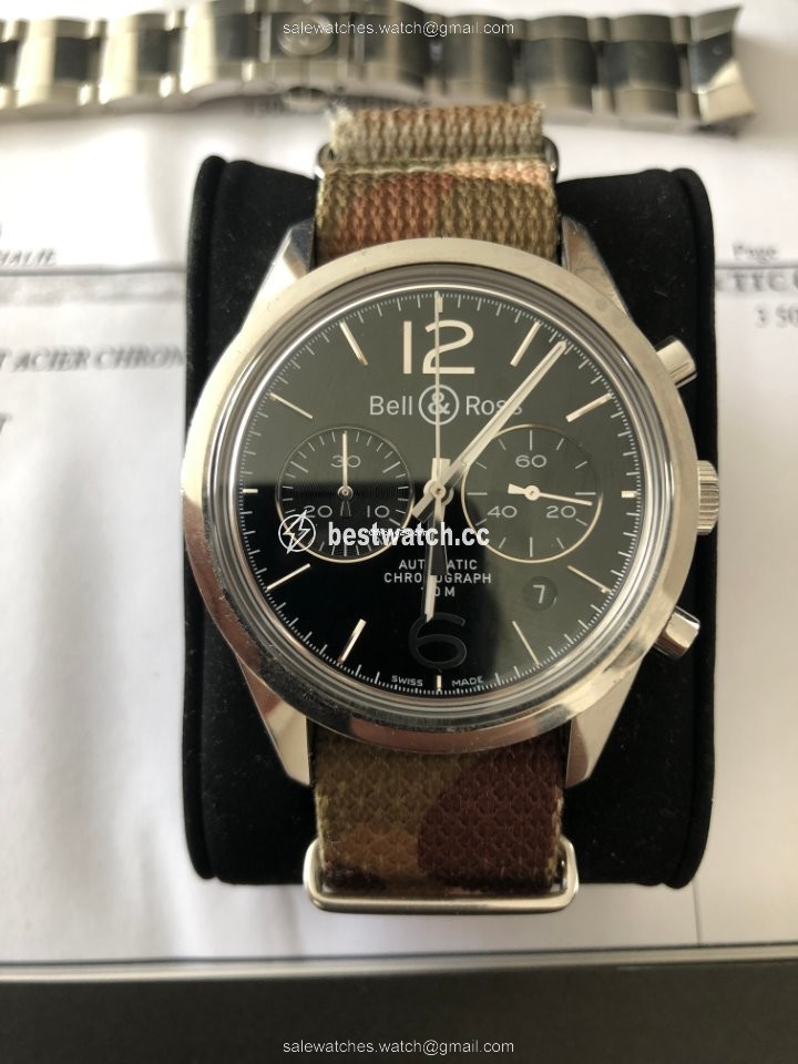 Bell & Ross Vintage Mens watch Unisex Automatic Steel BRG126-BL-ST SST