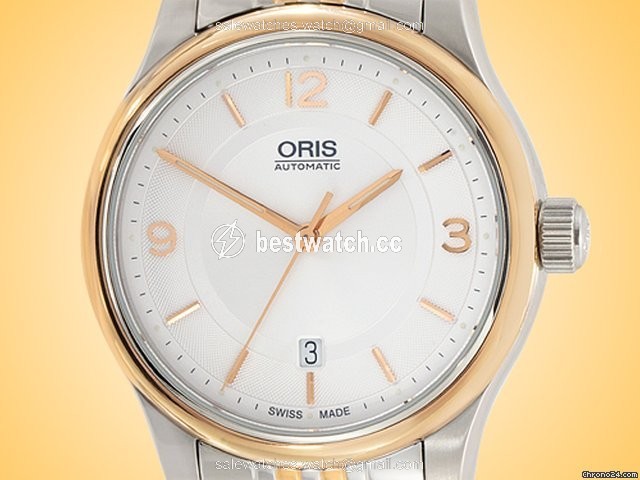 Oris Classic Mens watch Unisex Automatic Gold Steel 01 733 7594 4331-07 8 20 63