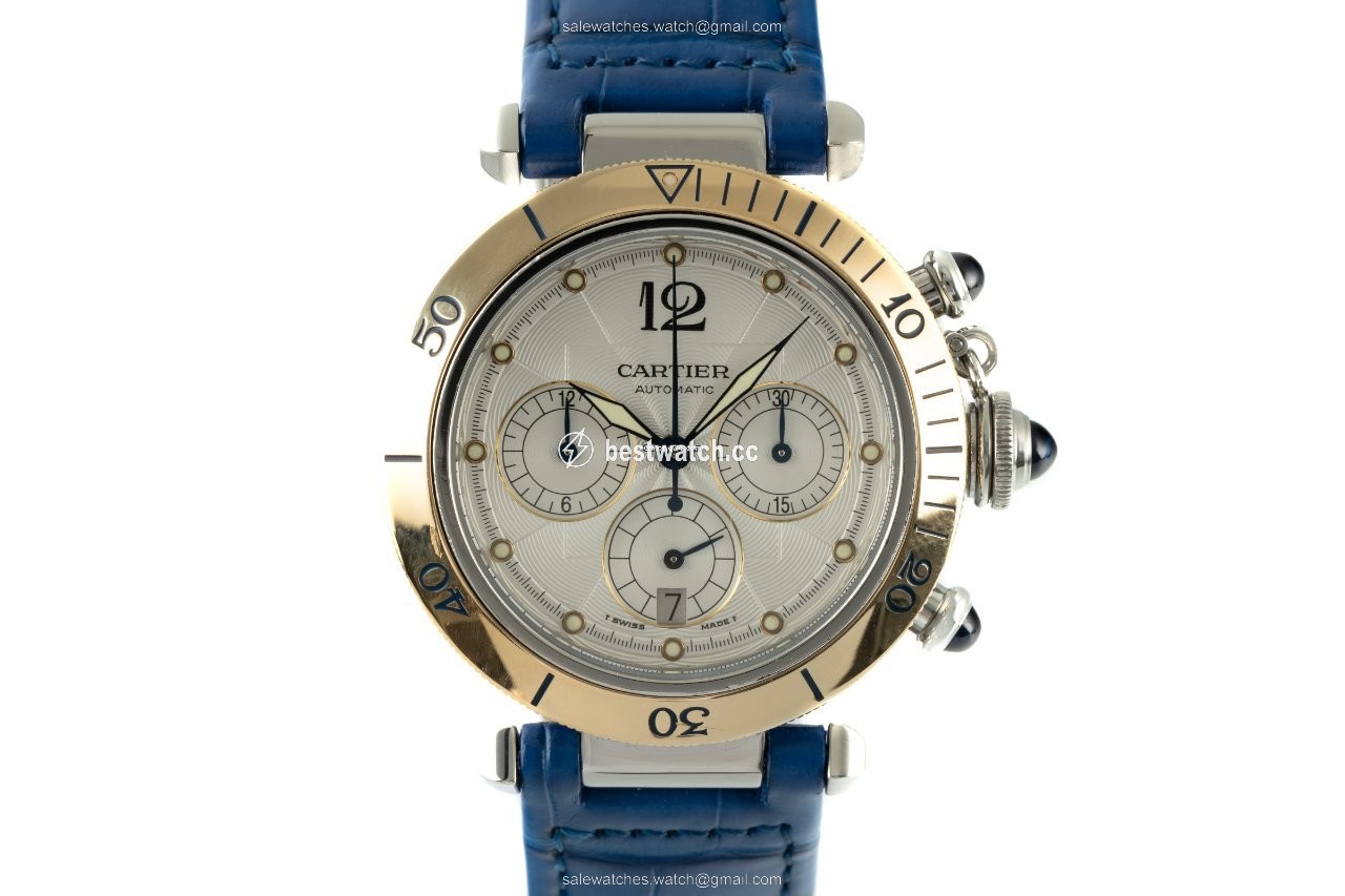 Cartier Pasha Mens watch Unisex Automatic Gold Steel 2113