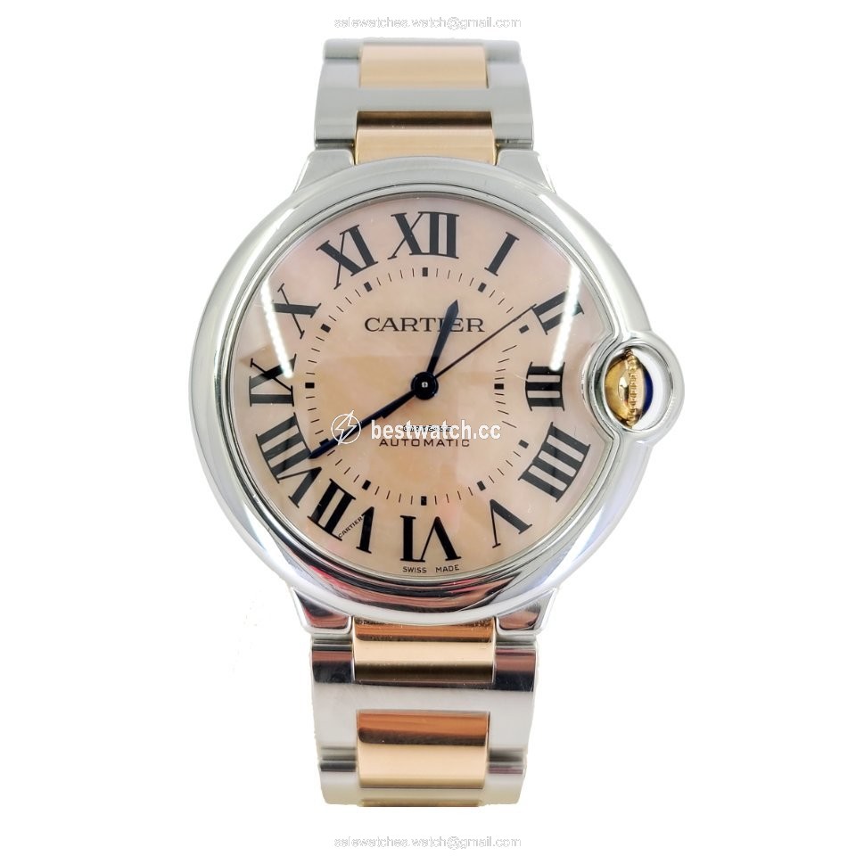 Cartier Ballon Bleu 36mm Mens watch Unisex Automatic Gold Steel 3284