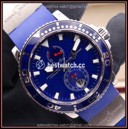 Ulysse Nardin Maxi Marine Diver Mens watch Unisex Automatic White gold 260-32-3A