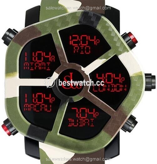 Jacob & Co. Five Time Zone Mens watch Unisex Quartz GH100.11.NS.PC.ANO4D