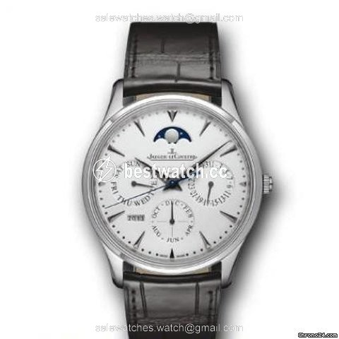 Jaeger-LeCoultre Master Ultra Thin Perpetual Mens watch Unisex Automatic White gold Q1303520