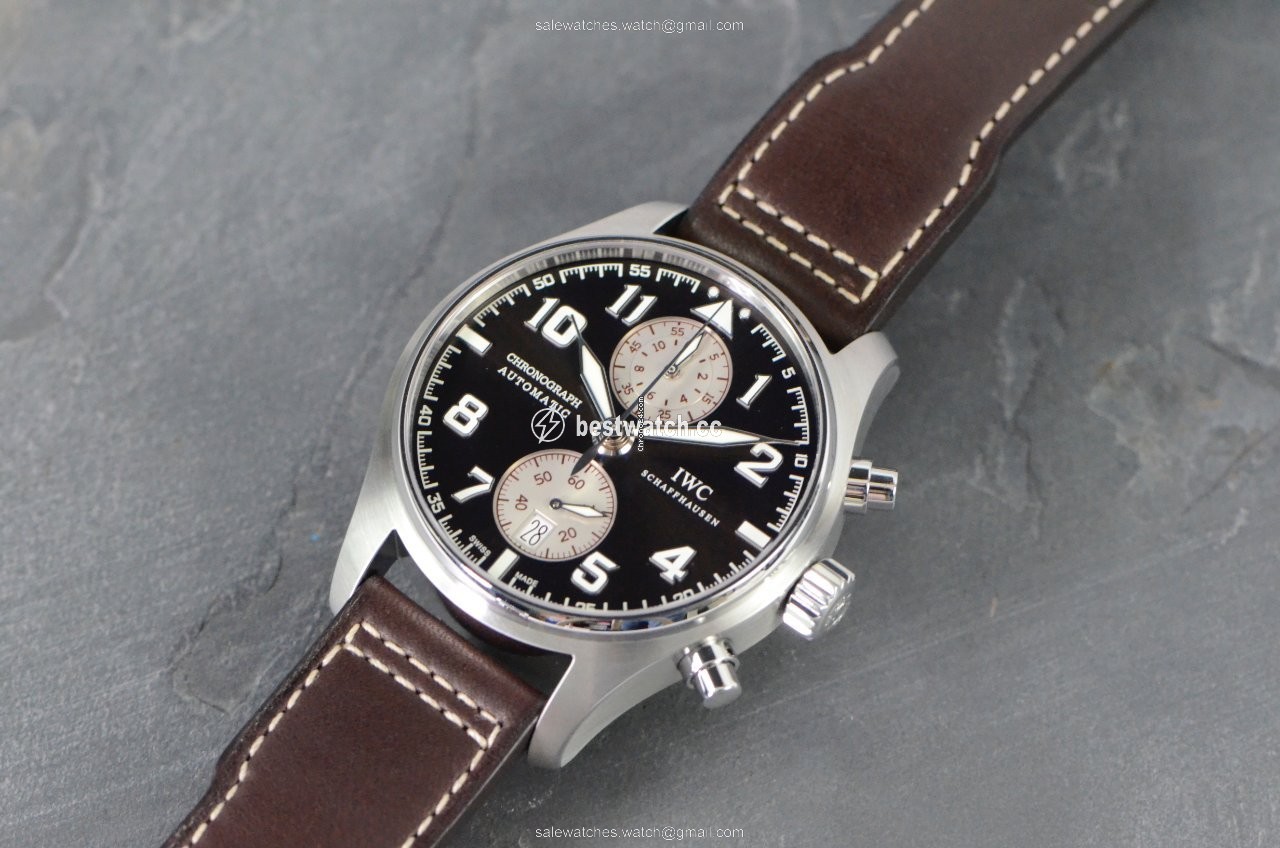 IWC Pilot Spitfire Chronograph Mens watch Unisex Automatic Steel IW387806