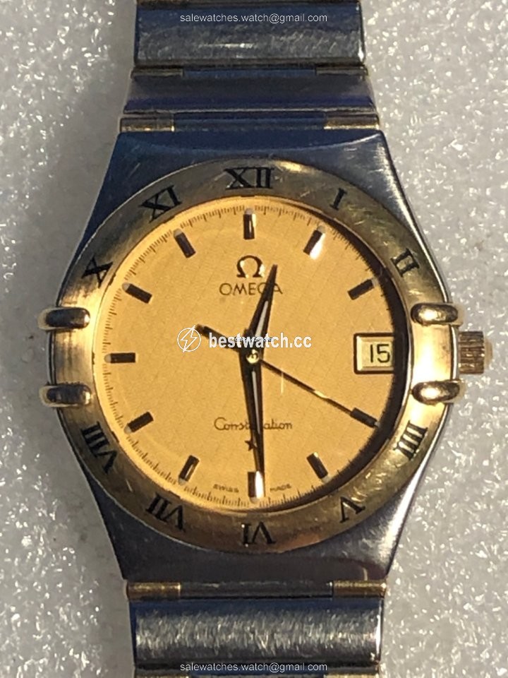 Omega Constellation Mens watch Unisex Quartz Gold Steel 1212.10.00